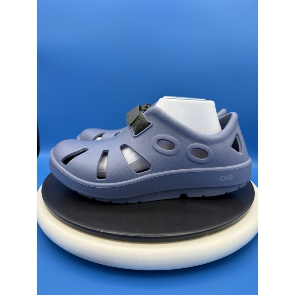 Oofos Oocandoo Womens 6 Sport Recovery Sandals Water Drop Blue Outdoor Shoes